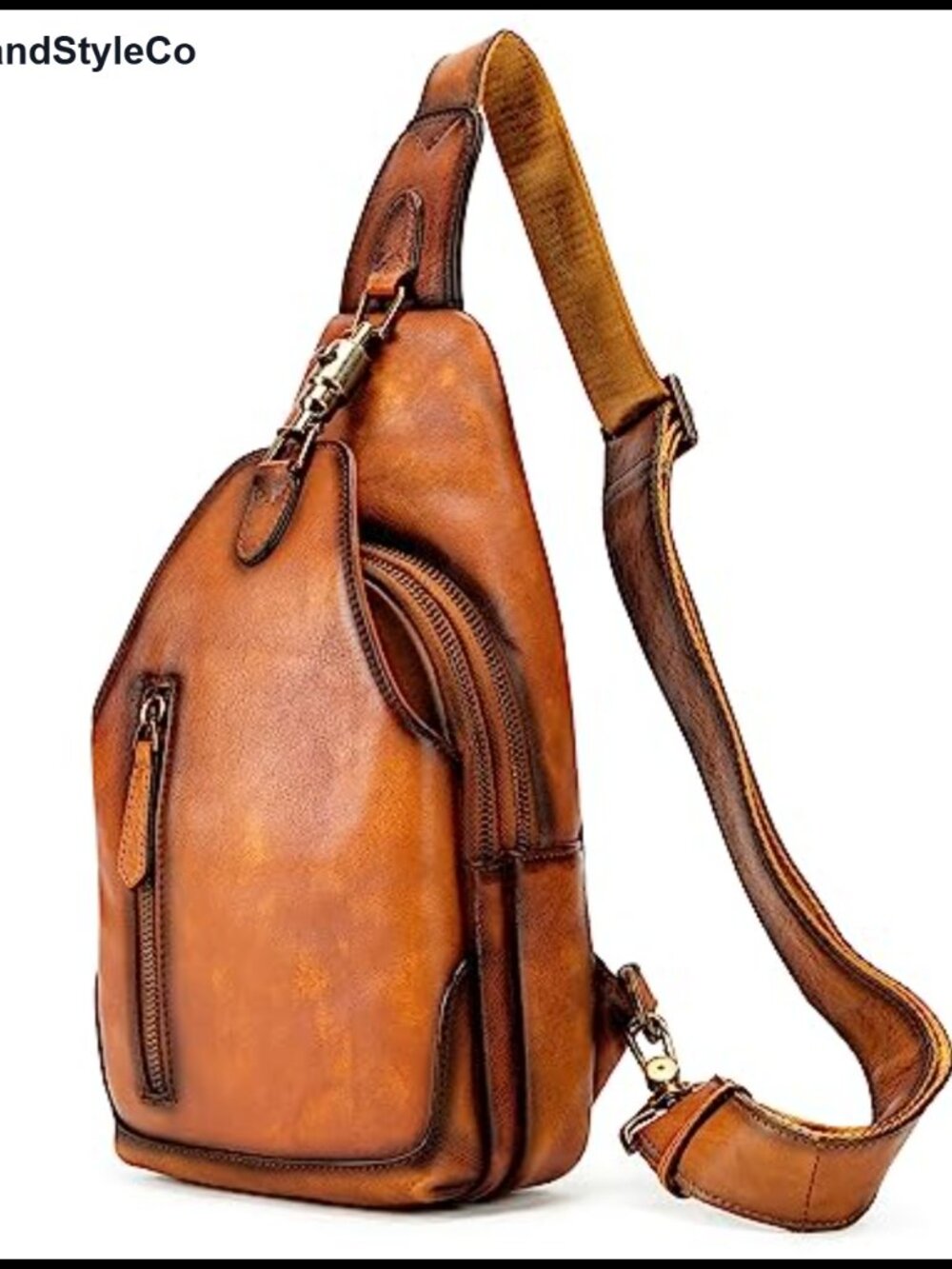 Genuine Leather Crossbody Sling Bag Handmade Vintage Shoulder Purse Daypack
